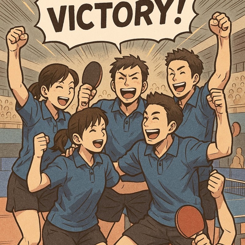 チームで掴んだ勝利の瞬間です。
