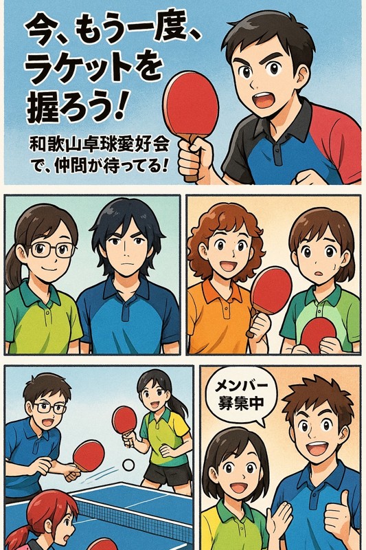 ブランク卓球経験者、大歓迎🙇