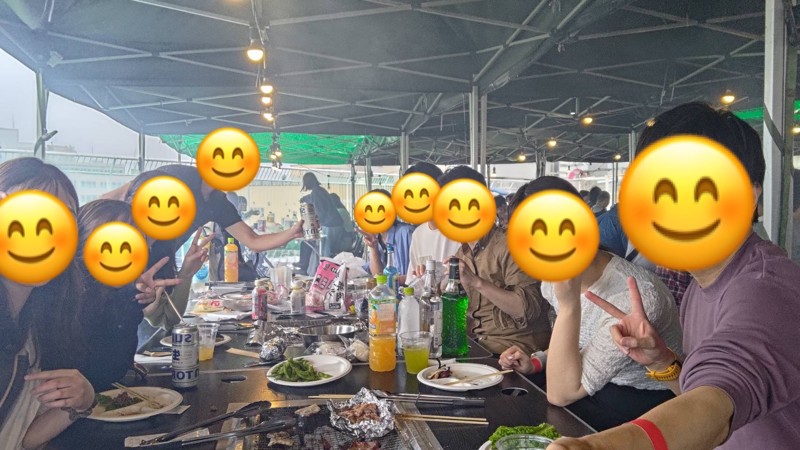 みんなでBBQ