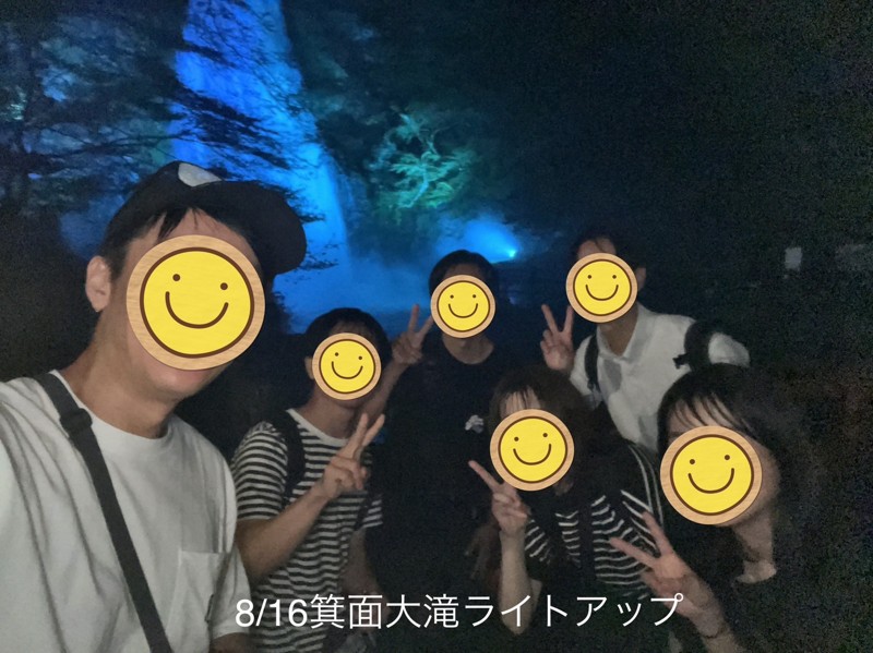 夏の涼しいライトアップ