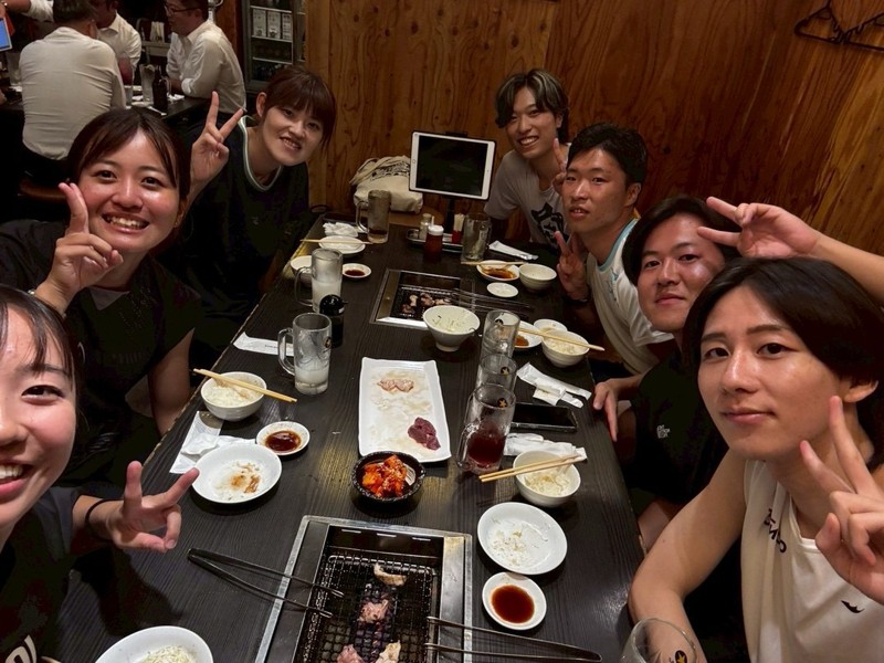 練習や大会後は有志で打ち上げ！