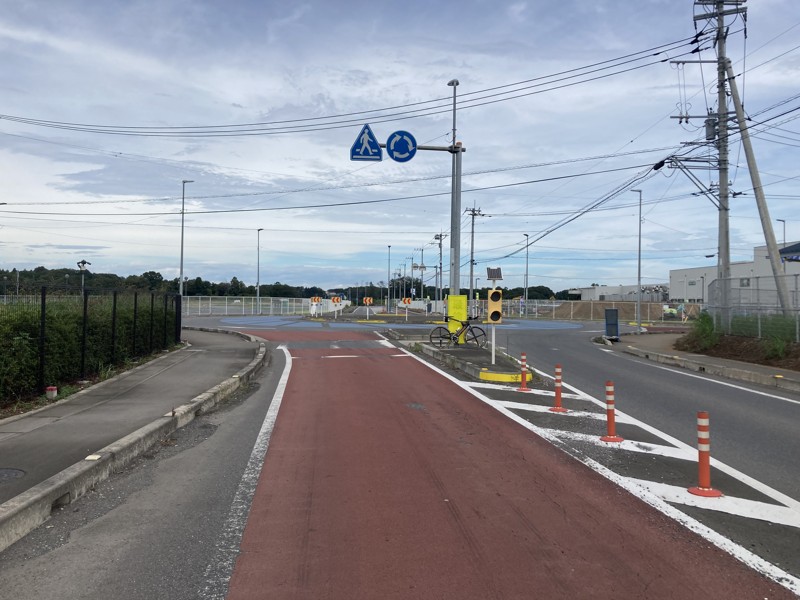 坂東市のラウンドバウト
