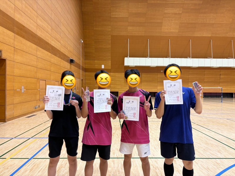 シングルス2部3部で入賞