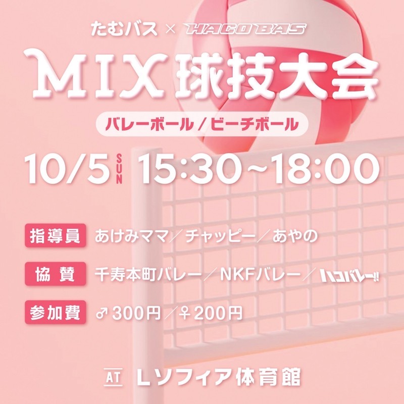 バレー🏐ビーチボール⛱️卓球
