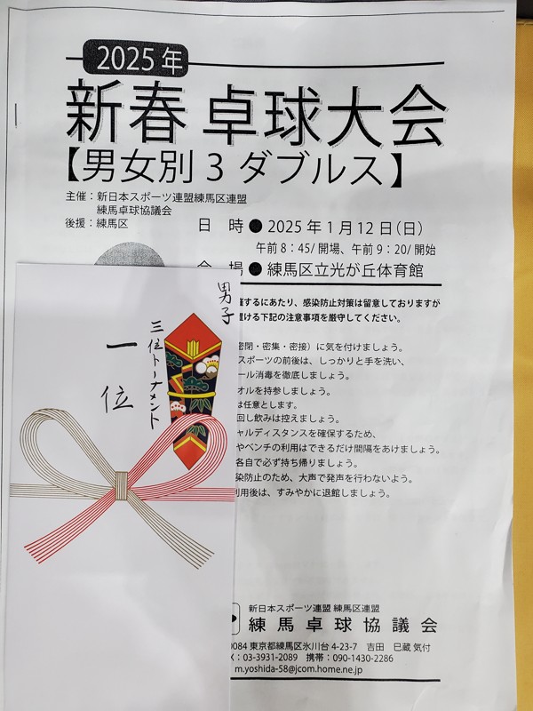 優勝できました