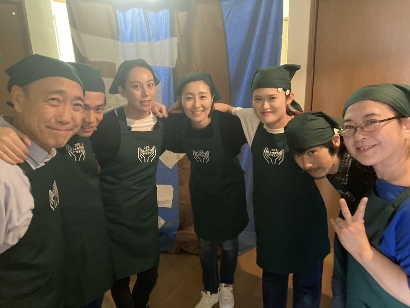 客入れ直前にエイエイオー！