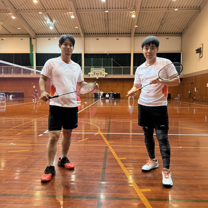 バドミントン大会初出場