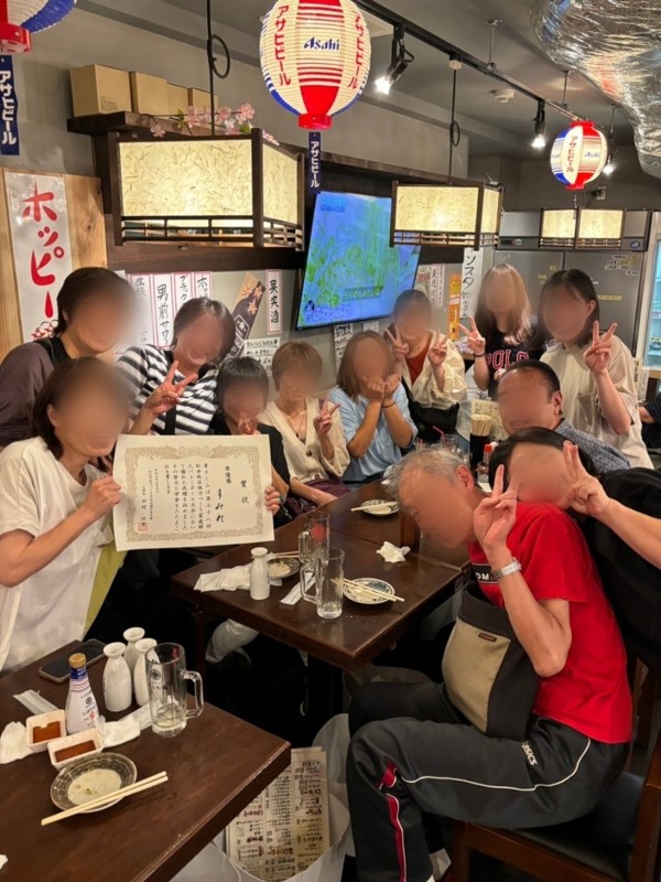 試合後の打ち上げ