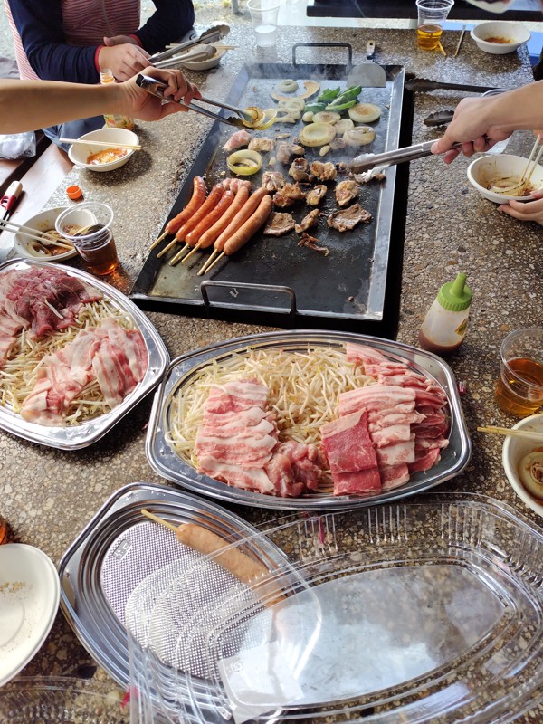 みんなでBBQ