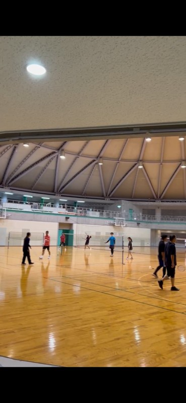 メインの由宇でのバドミントン