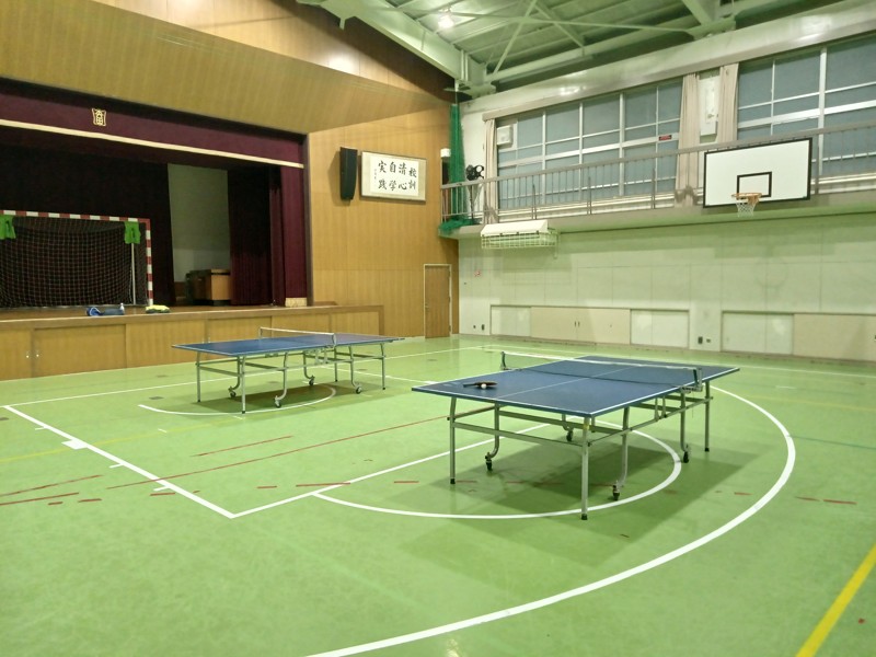 矢田中この日は4人で打ちました