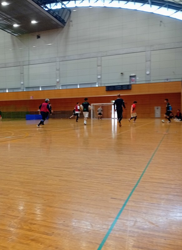 体育館の半面なので、広すぎず、