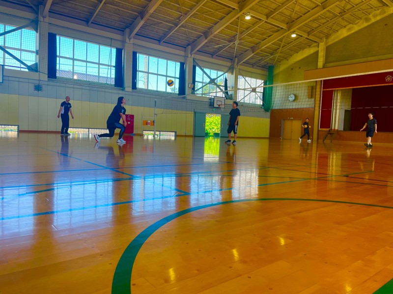 練習後のゲームはいつも笑いあり