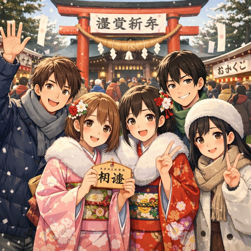 楽しく初詣しましょう!