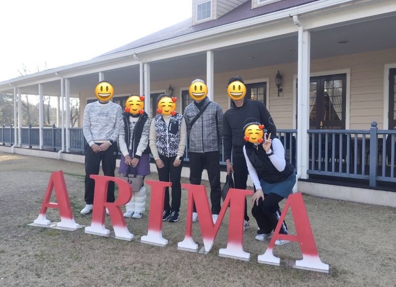 太平洋有馬で3ペアゴルフ