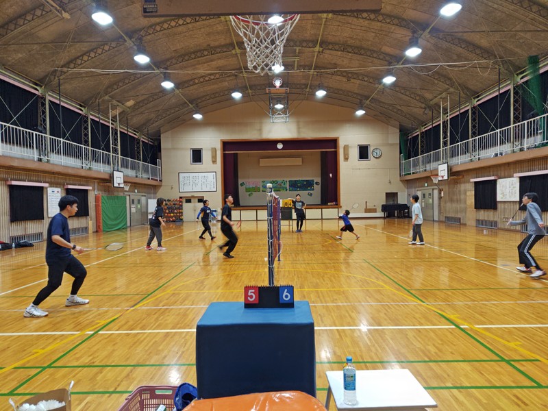全員混合で楽しくダブルス！