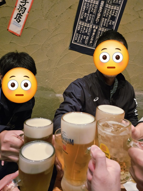 リレー後の打ち上げ