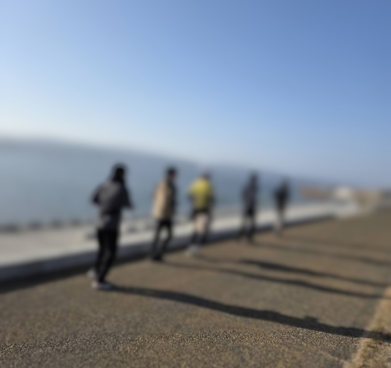 マラソンをしている様子です