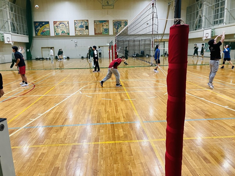 コート2面でプチ大会も！