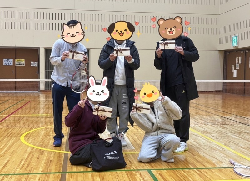 交流会で一位をとりました。