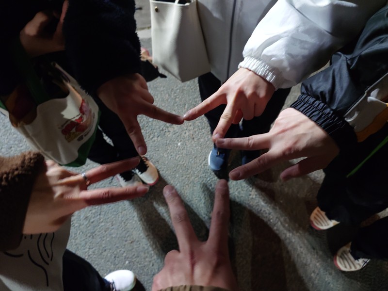 仲良くソフトテニス