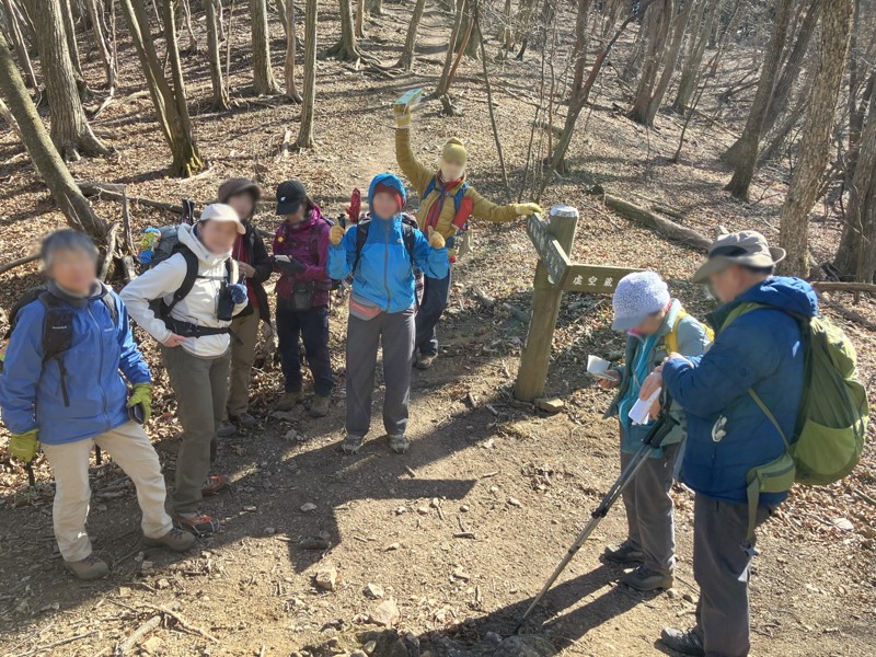 カバ岳に向かう途中 1/31