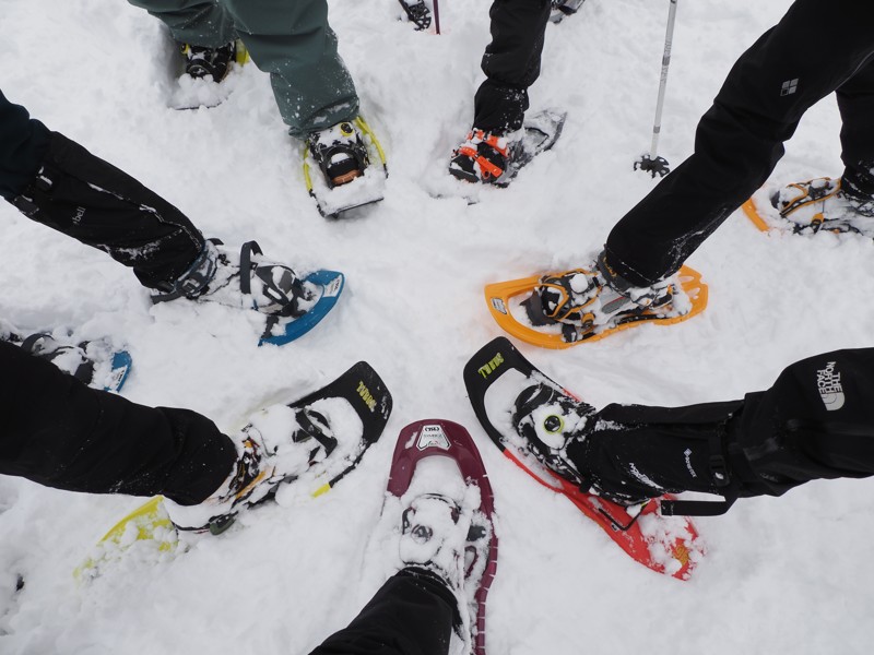 桑代山でスノーシュー