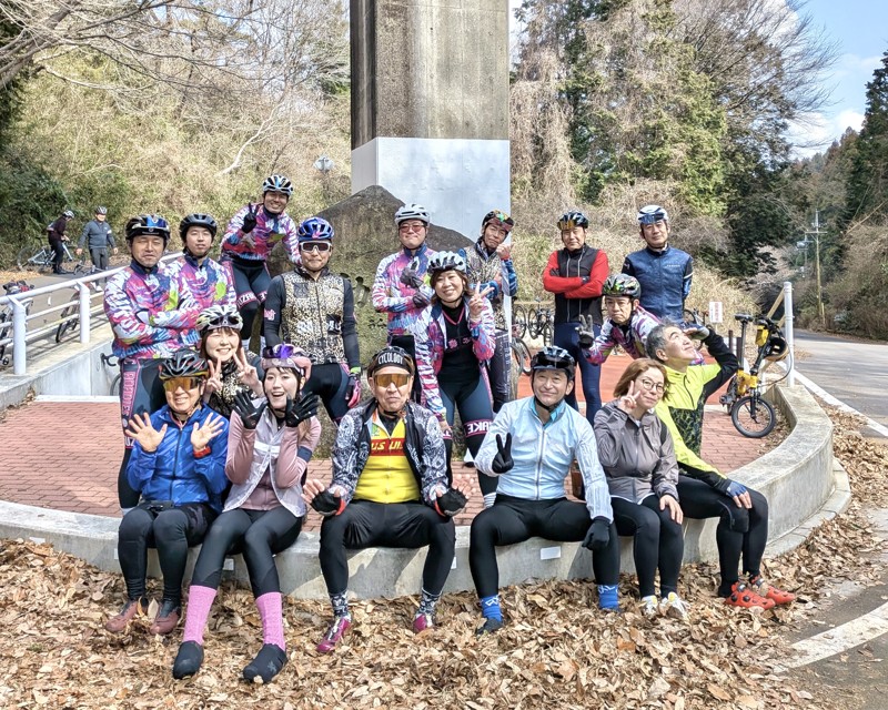 親戚チーム合同つくばライド