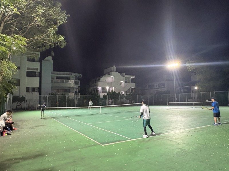 念願のダブルスできました!