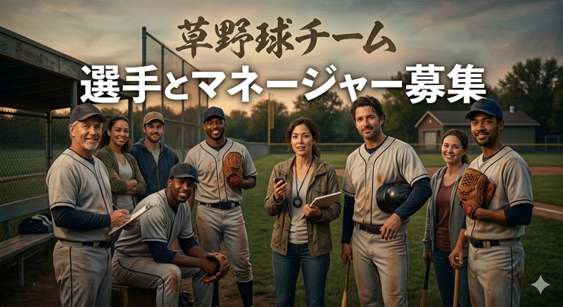 選手とマネージャー募集中！