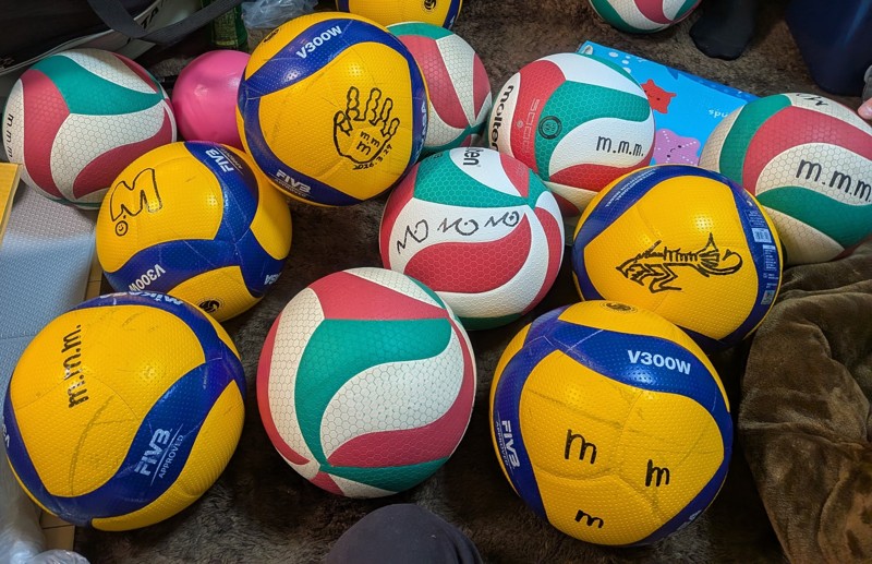 ボールチーム名記入！