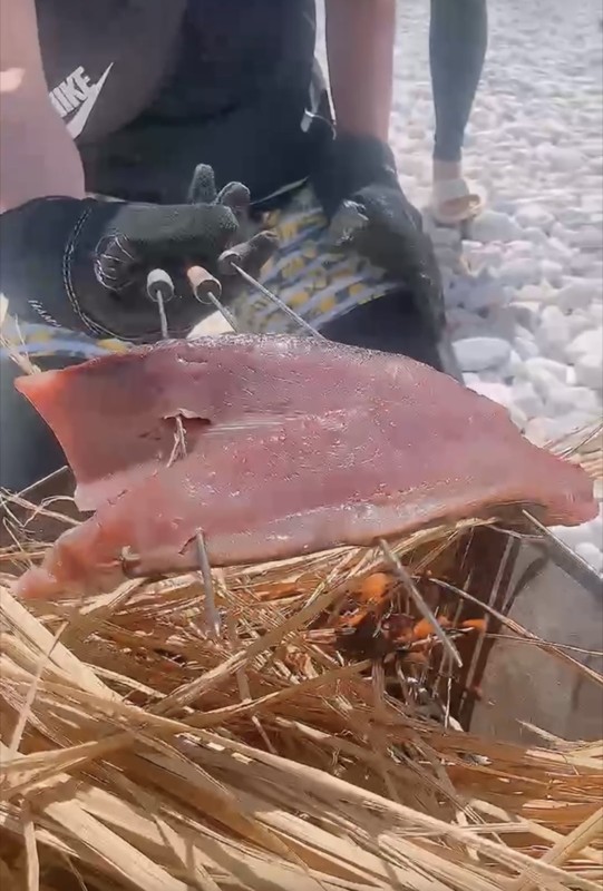 藁焼き体験！