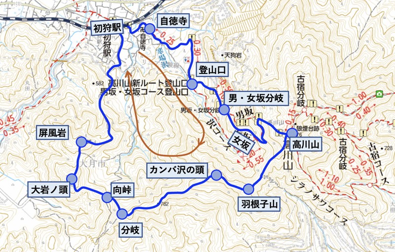 高川山 5/2, 帰りはバリ
