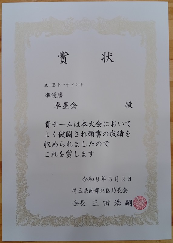 2026年郵便局大会Aランク準