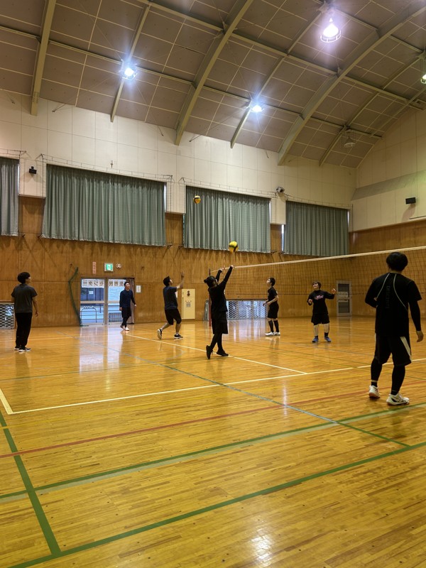 練習試合前のアップの様子！