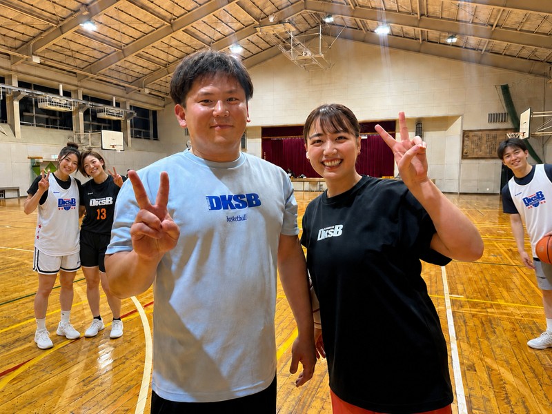 Aコート男子Bコート女子