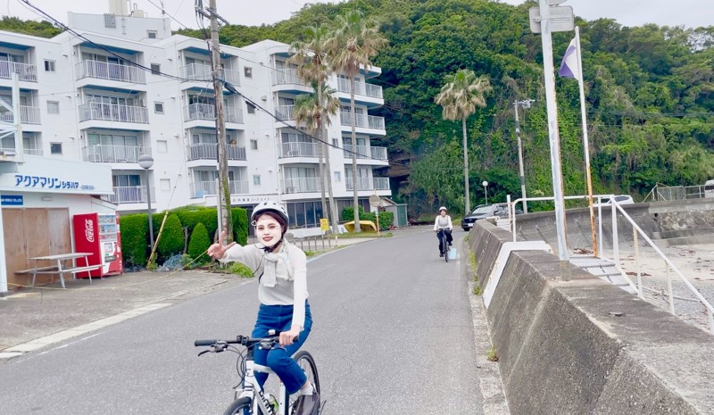 白浜でサイクリング