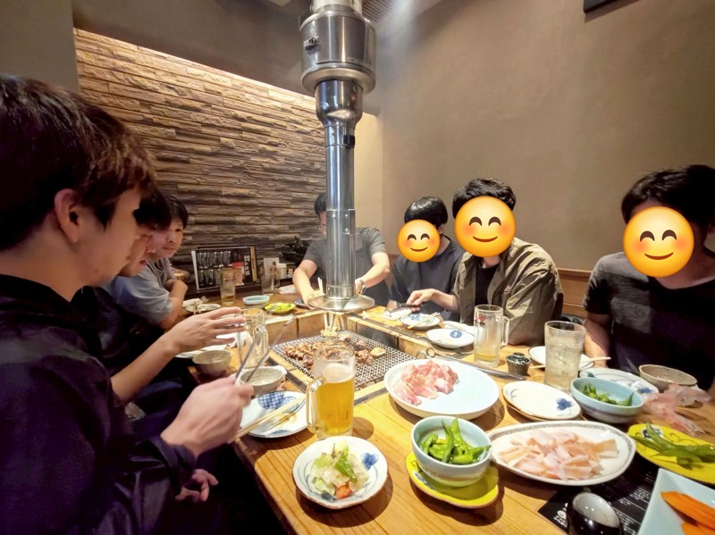リレー後はたんぱく質補給🥩