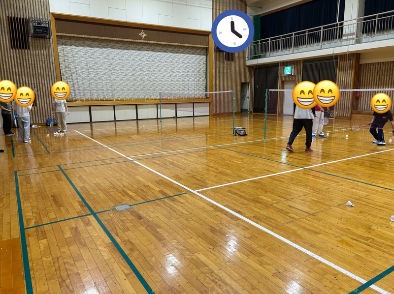 バドミントン風景