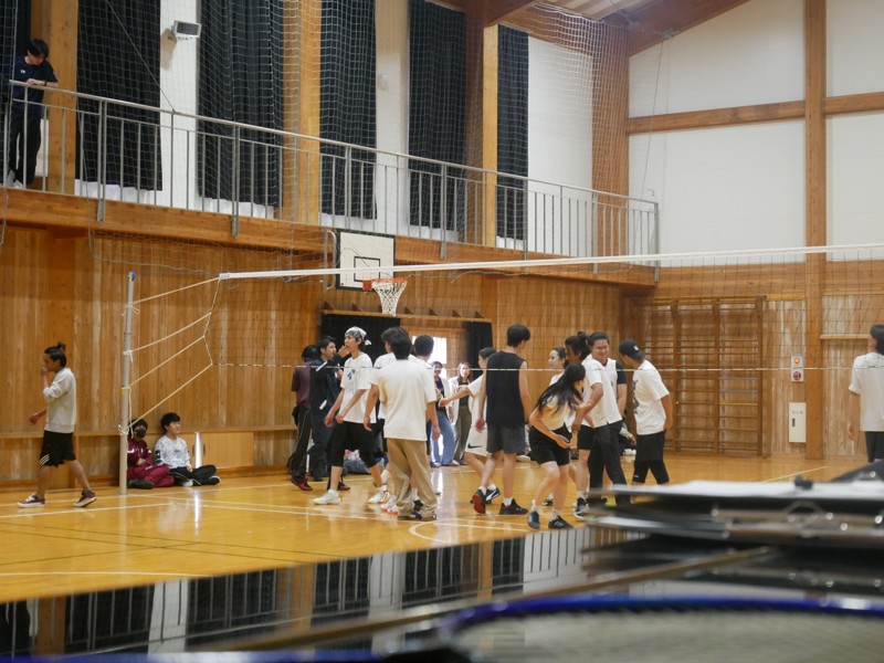 学生たちの模様