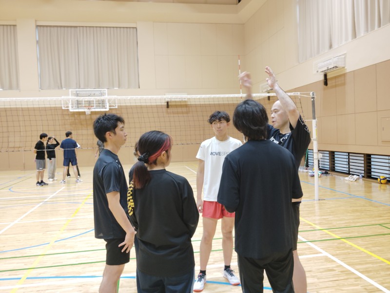 練習試合の様子ー!勝つぞ!!