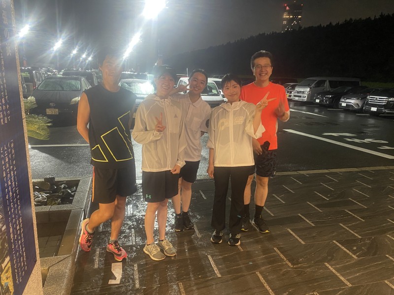 ベイサイド雨の日ランニング