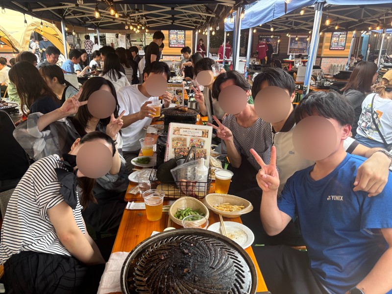 ビアガーデンに行きました！