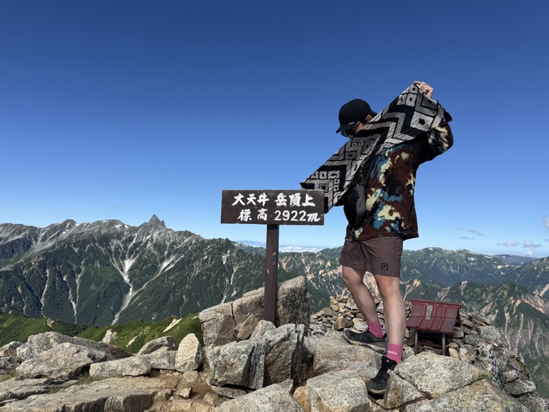 燕山荘から大天井岳ピストン