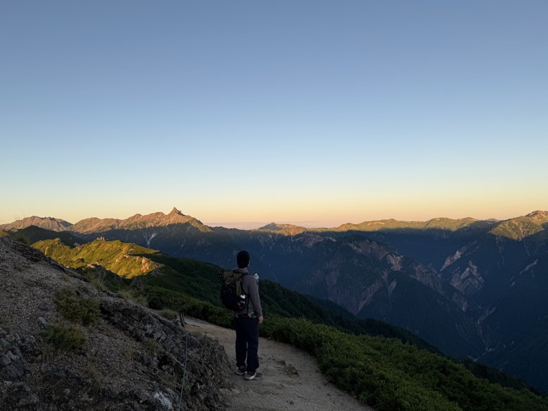 燕山荘→大天井岳へ