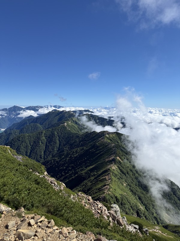 大天井岳からの景色最高