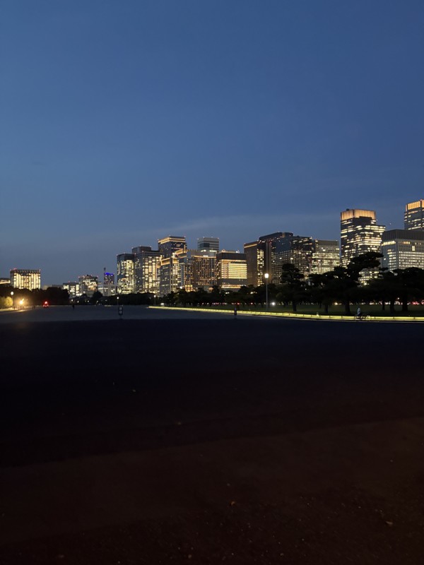 夜の皇居！