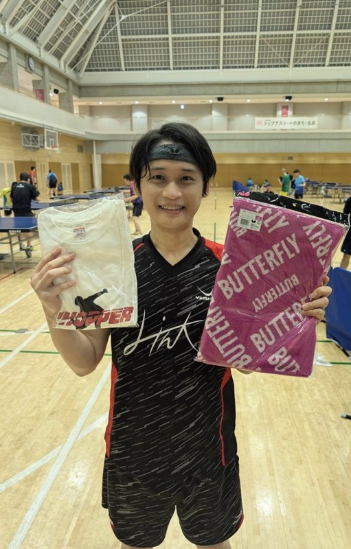 シングルスリーグ優勝しました。