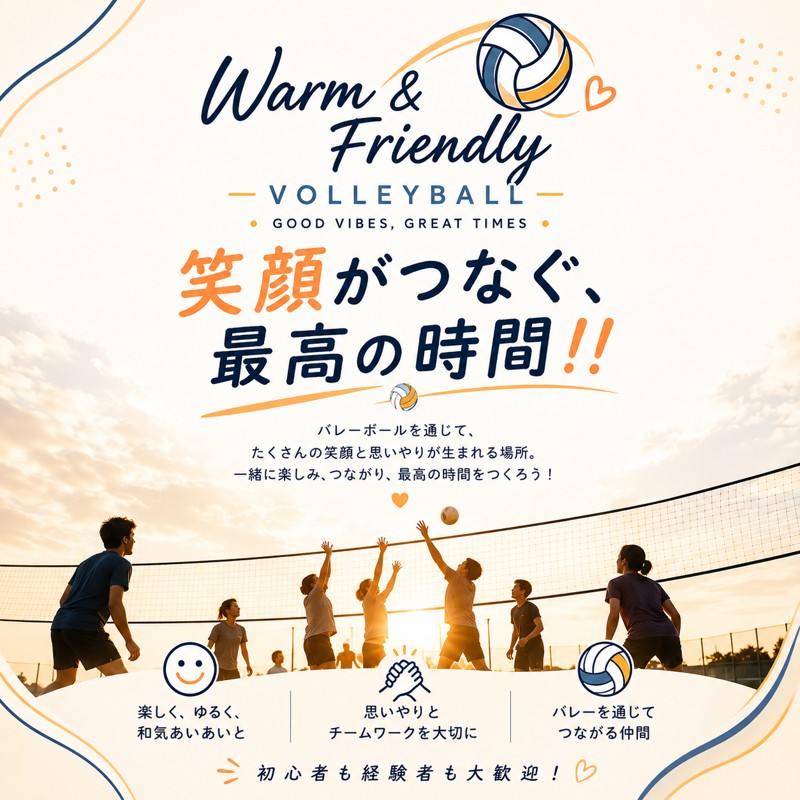 Warm & Friendly Volleyball 🏐