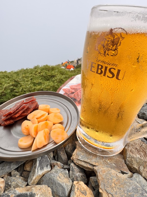 日本アルプスで生beer乾杯